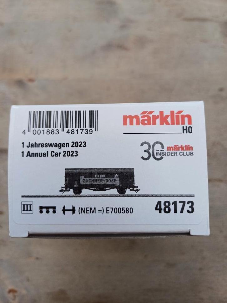 Marklin 48173 Insier wagon 2023, Hobby en Vrije tijd, Modeltreinen | H0, Nieuw, Wagon, Wisselstroom, Märklin, Ophalen of Verzenden
