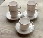 5 koffietassen + bordjes Arcopal, Ophalen, Overige materialen, Gebruikt, Effen