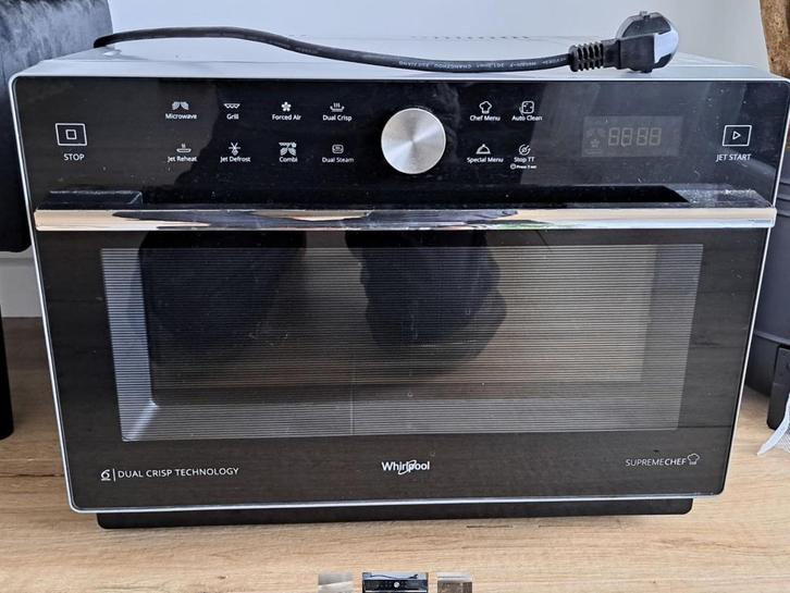 Whirlpool MWP 339 SB Supreme Chef, Elektronische apparatuur, Microgolfovens, Zo goed als nieuw, Vrijstaand, Combi-microgolfoven