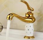 Robinet de lavabo salle bain Diamond Gold lavabo en or blanc, Bricolage & Construction, Sanitaire, Chrome, Enlèvement ou Envoi