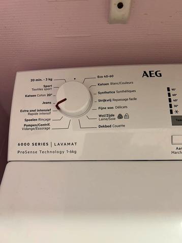 Lave-linge AEG LAVAMAT 6000 comme neuf valeur neuf 699€, 6 à 8 kg, Enlèvement, Comme neuf, Élévateur
