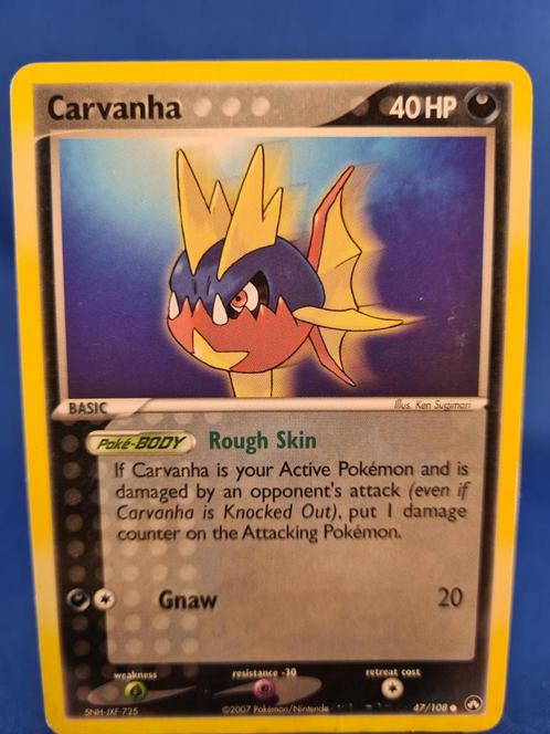 Carvanha 47/108 - Power Keepers, Hobby en Vrije tijd, Verzamelkaartspellen | Pokémon, Gebruikt, Verzenden