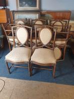 8 vintage bamboe eetkamerstoelen van Gasparucci Italo, Ophalen