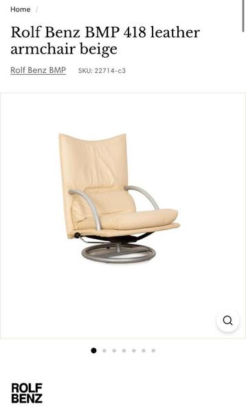 Rolf Benz kwalitatieve lederen stoel beschikbaar voor biedingen