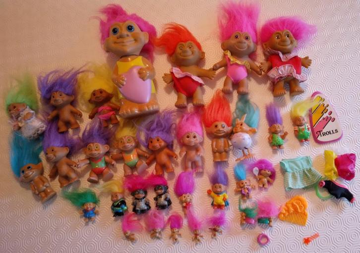Trolls (vintage), Verzamelen, Poppetjes en Figuurtjes, Gebruikt, Ophalen
