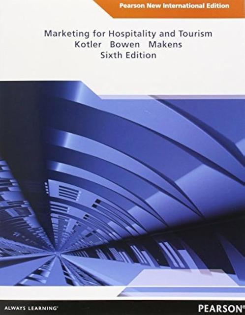 Marketing for Hospitality and Tourism - Ed. Pearson - NEUF, Boeken, Economie, Management en Marketing, Nieuw, Economie en Marketing