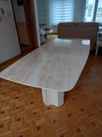 marmeren eettafel 208 cm bij 100 cm .73 cm h, Huis en Inrichting, Ophalen