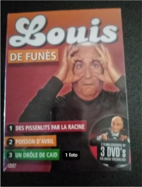 DVD verzamelbox van Louis De Funes - nieuw - 3 films - 10€, CD & DVD, DVD | Comédie, Neuf, dans son emballage, Comédie d'action