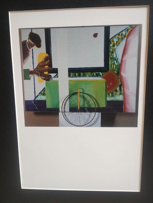Roger Raveel man met karretje, Antiek en Kunst, Kunst | Litho's en Zeefdrukken, Ophalen of Verzenden