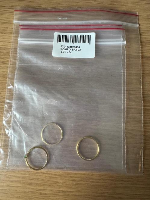 Samenstelling van Les Petites Précieuses-ringen, 54 (nieuw), Handtassen en Accessoires, Ringen, Nieuw, Dame, 17 tot 18, Goud, Zilver