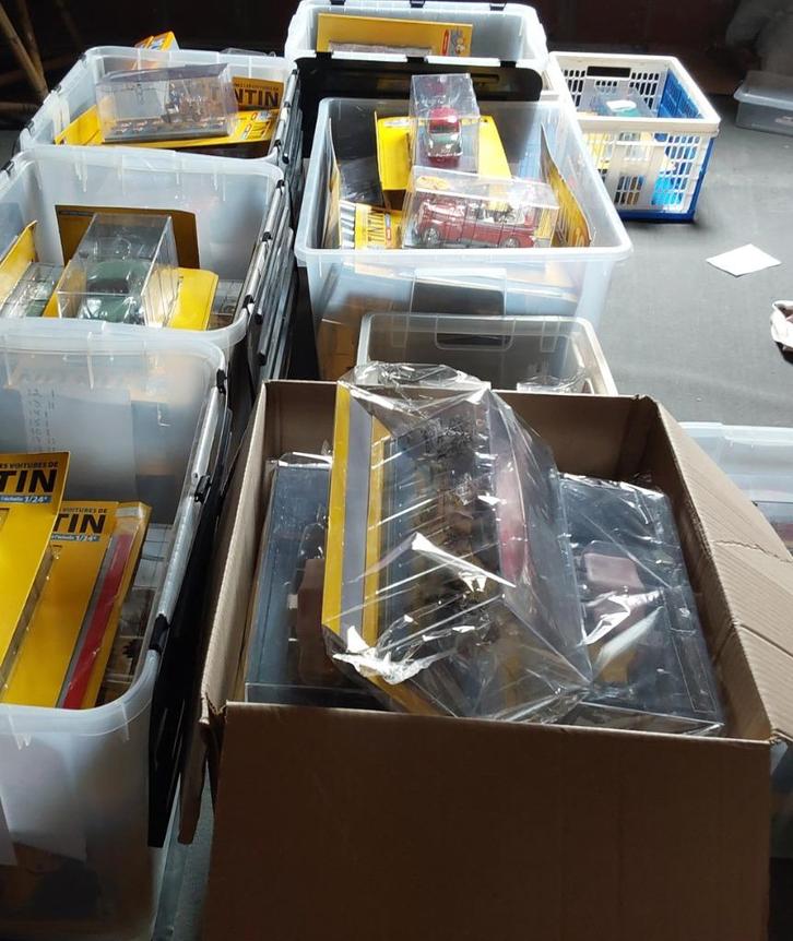 1/24 Kuifje auto, Verzamelen, Beelden en Beeldjes, Zo goed als nieuw, Overige typen, Ophalen of Verzenden