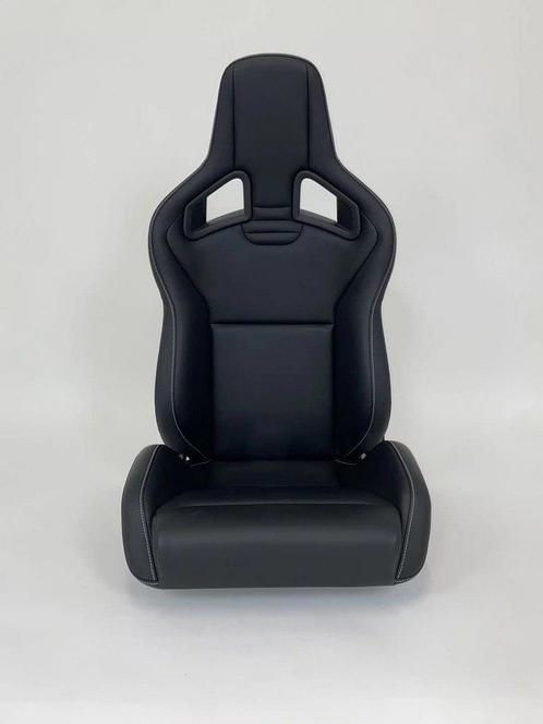 RECARO Sportster CS Leder Zwart Met Wit Stiksel, Auto-onderdelen, Overige Auto-onderdelen, Gebruikt, Ophalen of Verzenden