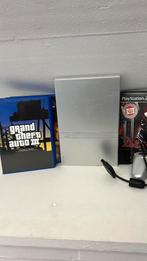 PS2 Gris + 5 Jeux, Enlèvement ou Envoi, Utilisé