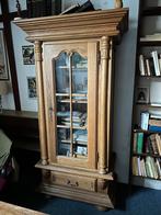 Armoire vitrée en chêne massif, Ophalen, 100 tot 150 cm, 200 cm of meer, Eikenhout