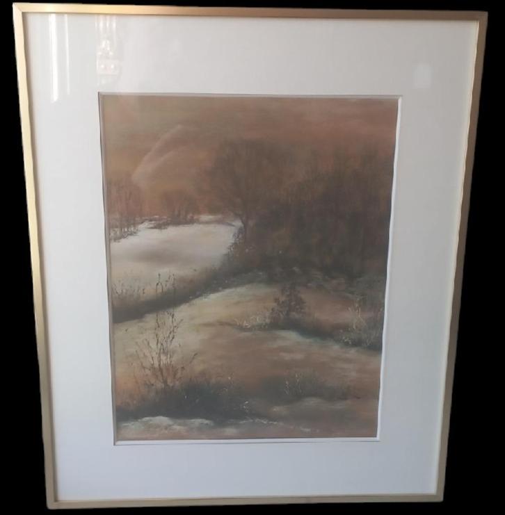 Mietje Sleebus "de golfslag van mijn land"., Antiek en Kunst, Kunst | Schilderijen | Klassiek, Ophalen