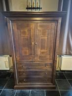 elegante eikenhouten kast met uitschuifbare plateau's, Huis en Inrichting, Kasten | Overige, Ophalen, Gebruikt