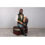 Pirate sur un coffre au trésor - Statue de pirate - 146 cm, Enlèvement, Neuf