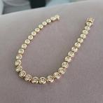 Diamond tennisarmband 18 karaat goud, Ophalen, Zo goed als nieuw, Met edelsteen, Goud