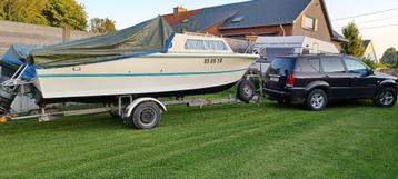 Motorboot 6.30m, Watersport en Boten, Motorboten en Motorjachten, Ophalen, Gebruikt, 50 pk of meer, 6 tot 9 meter