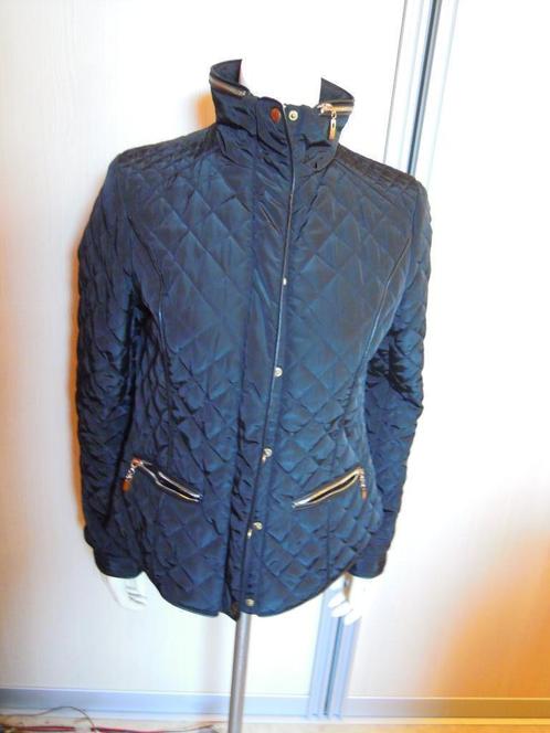 Gematelasseerd jasje., Kleding | Dames, Jassen | Zomer, Zo goed als nieuw, Maat 42/44 (L), Blauw, Ophalen of Verzenden