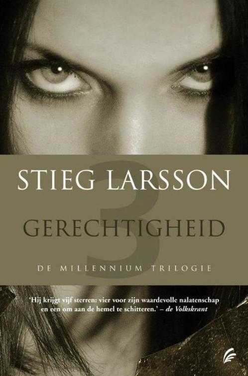 Te Koop Boek GERECHTIGHEID Stieg Larsson, Boeken, Thrillers, Gelezen, Scandinavië, Ophalen of Verzenden