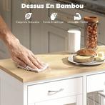 Chariot de cuisine à roulettes | LIVRAISON GRATUITE, Neuf, -, -, HOMCOM
