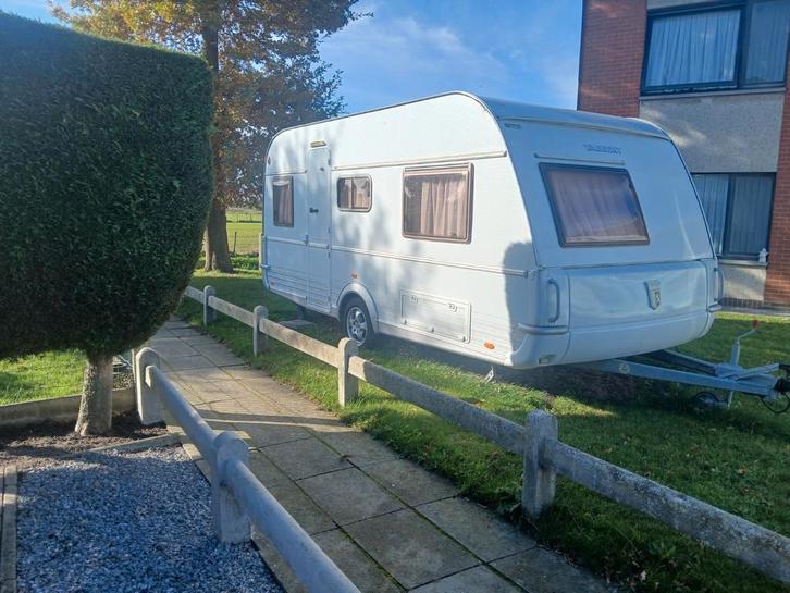 Tabbert 4 pers 2004, Caravans en Kamperen, Caravans, Particulier, tot en met 4, 1000 - 1250 kg, Rondzit, Tabbert, Frans bed, 4 tot 5 meter