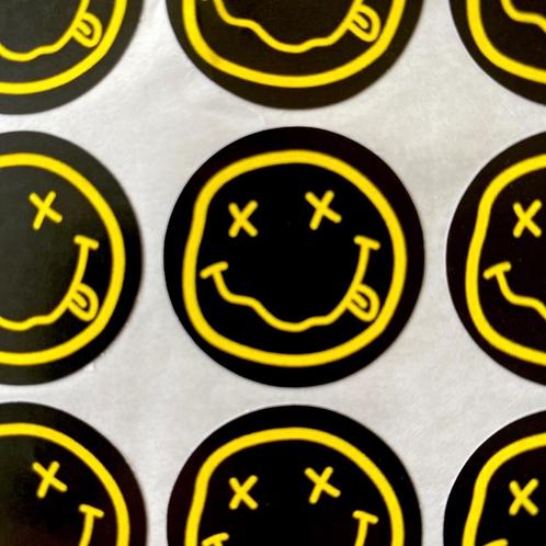 Nirvana stickers - 10 stuks, Hobby en Vrije tijd, Stickers en Plaatjes, Nieuw, Meerdere stickers, Ophalen of Verzenden