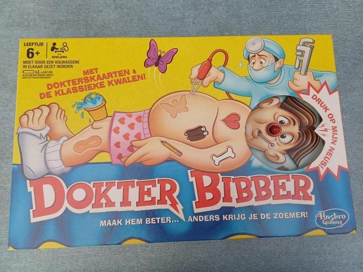Hasbro dokter bibber, Hobby en Vrije tijd, Gezelschapsspellen | Bordspellen, Zo goed als nieuw, Ophalen of Verzenden