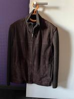 Vest gebreid met daim voorkant, Massimo Dutti, Ophalen, Gedragen, Bruin