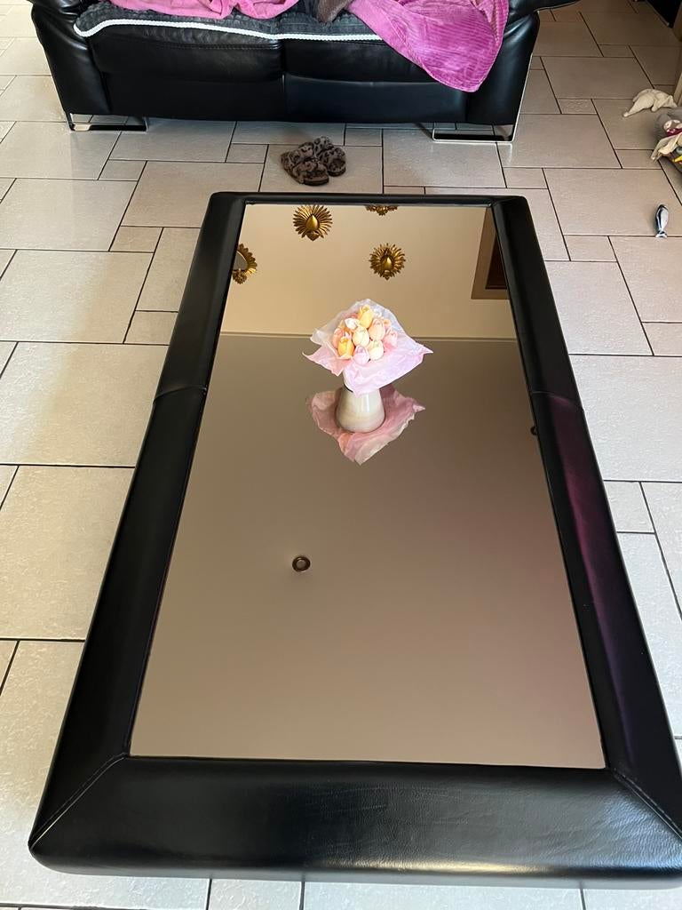 Table basse miroir moderne – Très bon état, Maison & Meubles, Enlèvement, Comme neuf