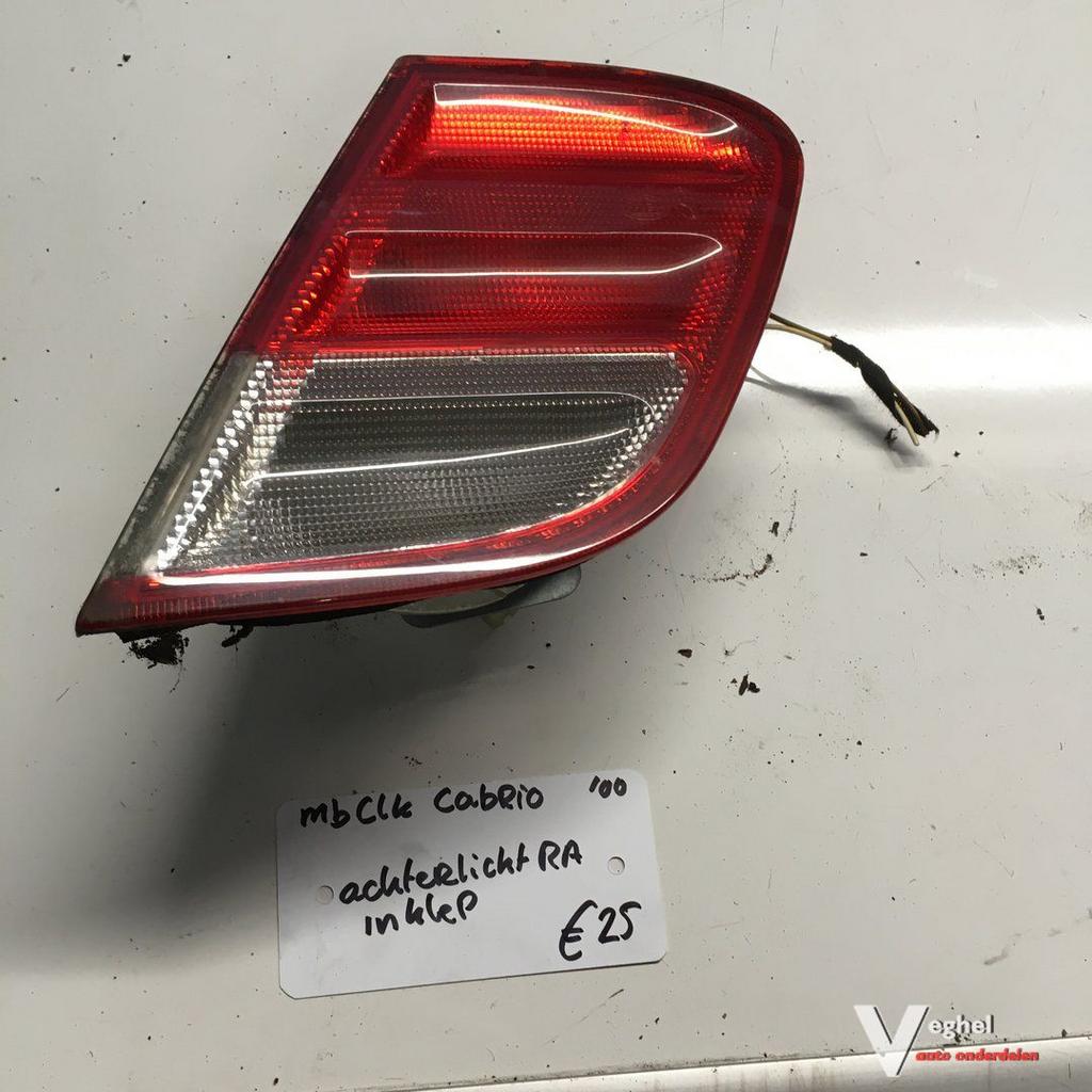 Mercedes CLK  Cabrio   2000 Achterlicht ( in klep ) Rechtsac, Gebruikt, -, -, Ophalen of Verzenden