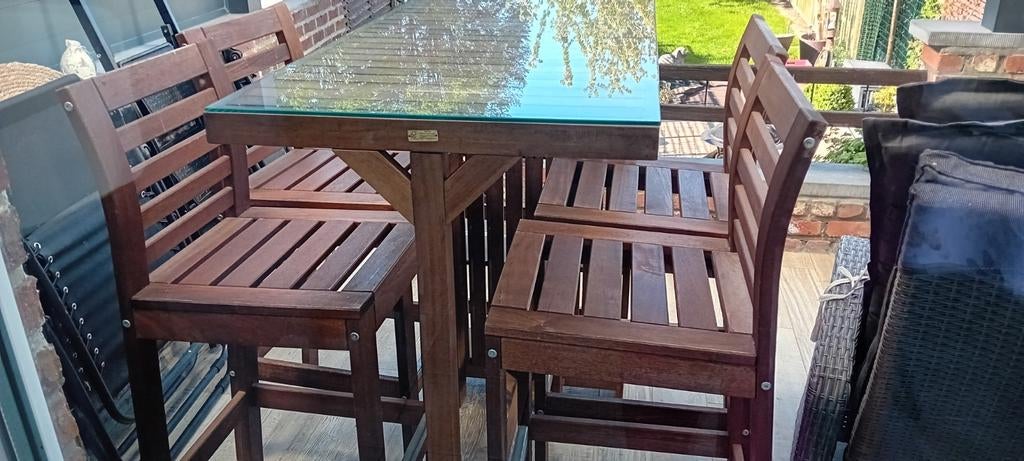 Ensemble de jardin teck, Tuin en Terras, Tuinhaarden