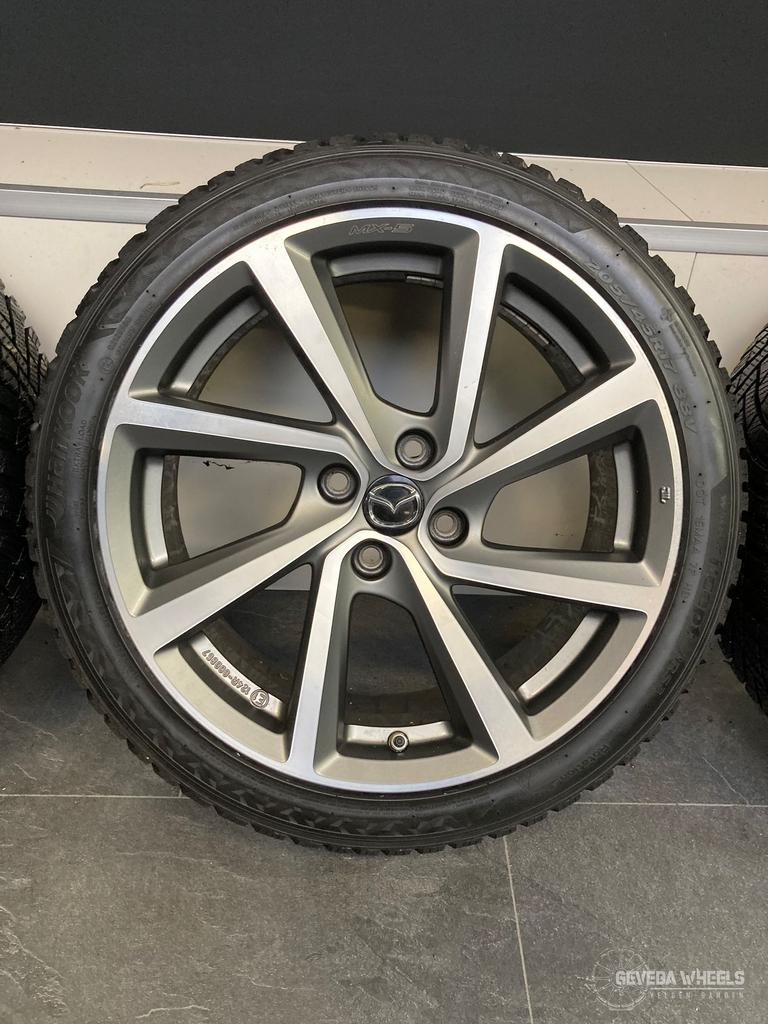 17” originele Mazda MX5 velgen + winterbanden 4x100 NA1P-V3-, Pneus et Jantes, Pneus hiver, Véhicule de tourisme, -