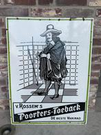 Plaque d'affichage à dos Van Rossem Poorters en émail, Antiquités & Art, Enlèvement ou Envoi