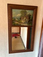 Spiegel met schilderij, Antiek en Kunst, Ophalen