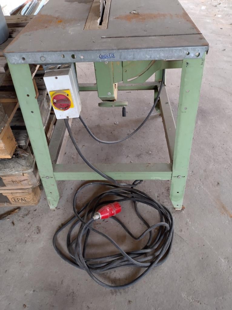 Tafelcirkelzaag merk Beckum, Ophalen