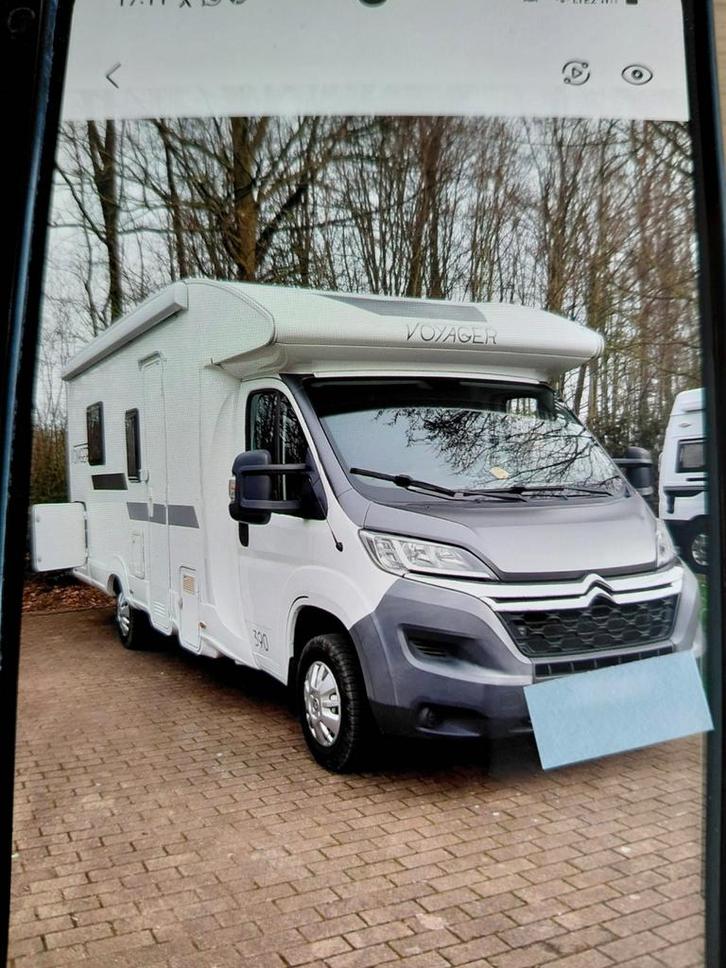 Motorhome Citroën PLA 390 Voyager 2015, Caravans en Kamperen, Mobilhomes, Particulier, tot en met 5, Half-integraal, Overige merken