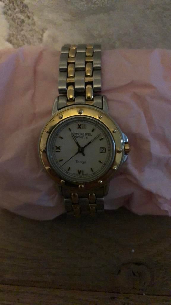 Raymond weil horloge, Handtassen en Accessoires, Horloges | Dames, Ophalen of Verzenden, Gebruikt, Polshorloge, Staal