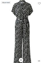 Miss Lagotte Jumpsuit Zwart/Wit Maat 38 winkel prijs €159,95, Kleding | Dames, Jumpsuits, Ophalen of Verzenden, Zo goed als nieuw