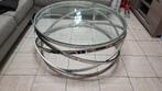 Table basse verre design, Maison & Meubles, Moins de 50 cm, Verre, Rond, Comme neuf