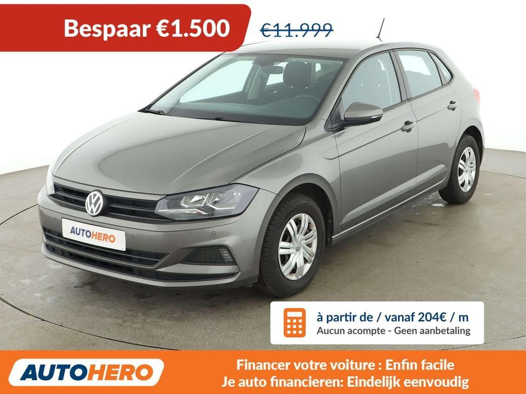 Volkswagen Polo 1.0 Trendline (année de construction 2018), Autos, Volkswagen, Argent ou Gris, Achat, Euro 6, Boîte manuelle