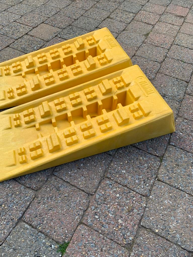 Te koop nivileer oprii blokken, Caravanes & Camping, Caravanes Accessoires, Enlèvement, Comme neuf