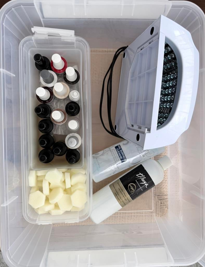 Starterskit gellak handen voeten incl UV LED 11 kleurtjes., Enlèvement, Soin des mains et des pieds