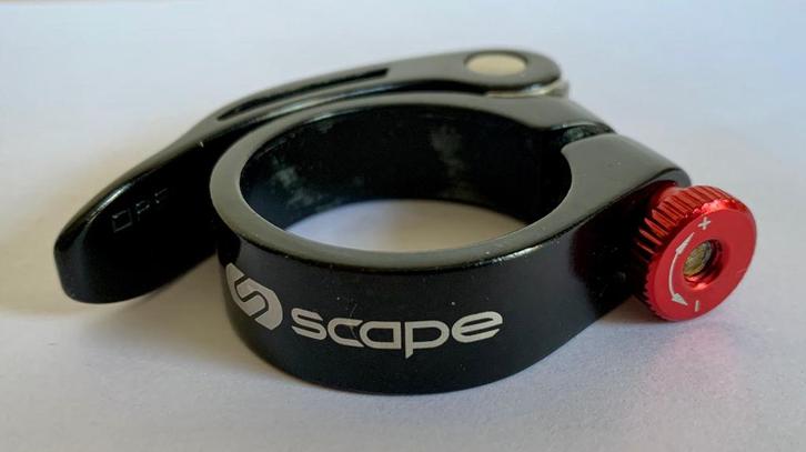 Collier de selle à serrage rapide Scape noir 35mm, Fietsen en Brommers, Fietsonderdelen, Zo goed als nieuw, Overige typen, Aluminium