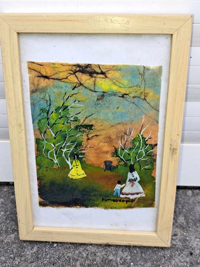 aquarelle signe, Antiquités & Art, Enlèvement ou Envoi