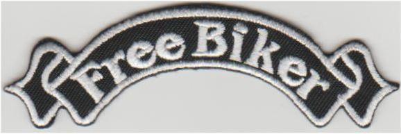 Free Biker stoffen opstrijk patch embleem #4, Motos, Accessoires | Autocollants, Envoi