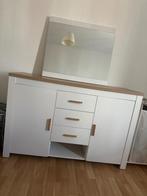 Commode et miroir, Maison & Meubles, Armoires | Commodes, 3 ou 4 tiroirs, Enlèvement, Utilisé