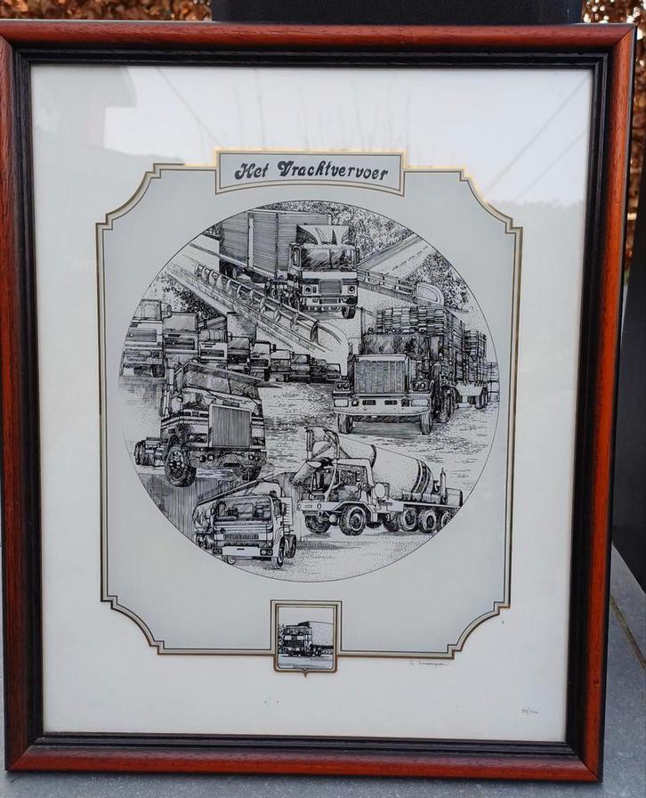 2 glasgravures (zie beschrijving)getekend en genummerd, Antiek en Kunst, Kunst | Etsen en Gravures, Ophalen of Verzenden