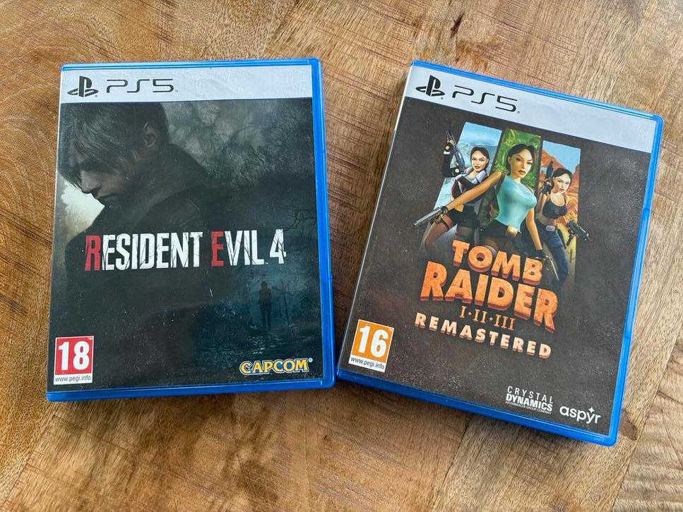 Tomb Raider & Resident Evil 4 (PS5), Consoles de jeu & Jeux vidéo, Jeux | Sony PlayStation 5, Enlèvement, Comme neuf